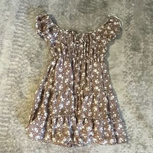 NWOT brown floral dress